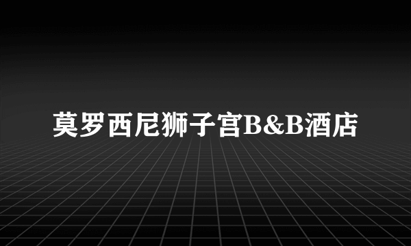 莫罗西尼狮子宫B&B酒店