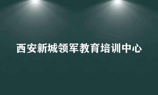 西安新城领军教育培训中心