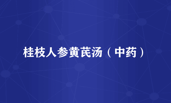 桂枝人参黄芪汤（中药）