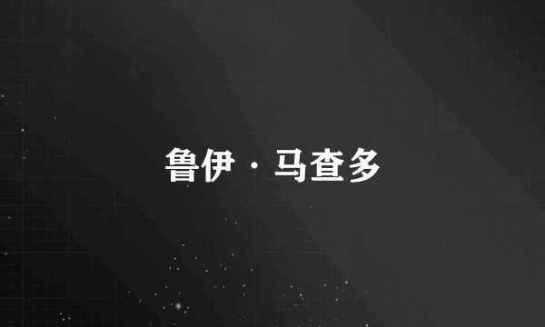 鲁伊·马查多