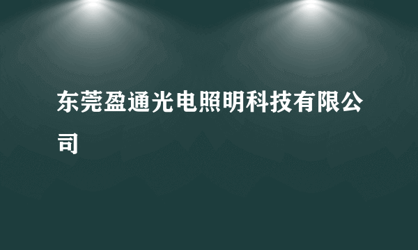 东莞盈通光电照明科技有限公司
