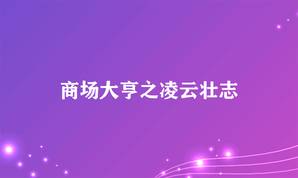 商场大亨之凌云壮志