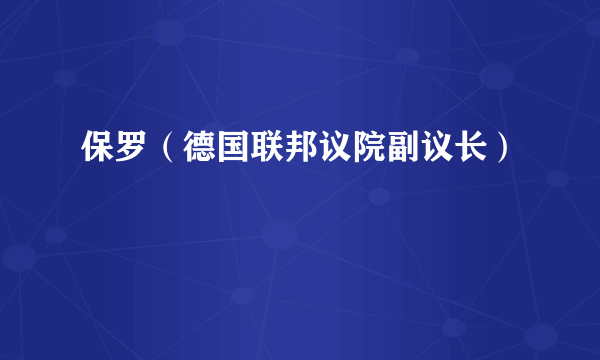 保罗（德国联邦议院副议长）