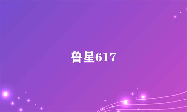 鲁星617