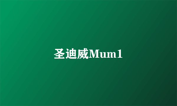 圣迪威Mum1