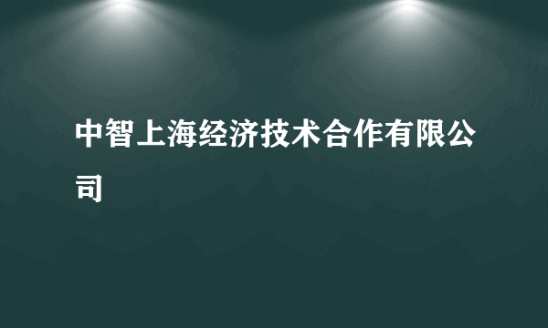 中智上海经济技术合作有限公司