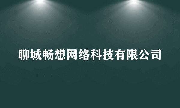 聊城畅想网络科技有限公司