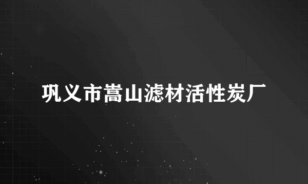 巩义市嵩山滤材活性炭厂
