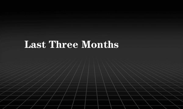 Last Three Months