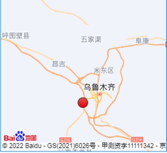1·4乌鲁木齐地震