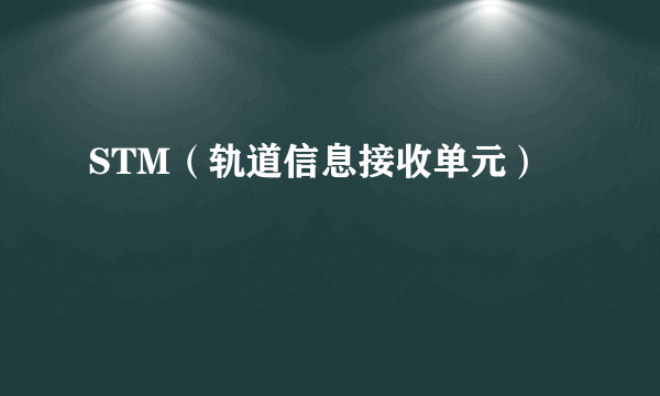 STM（轨道信息接收单元）