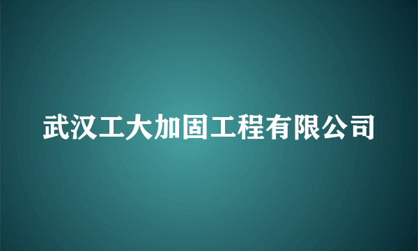 武汉工大加固工程有限公司