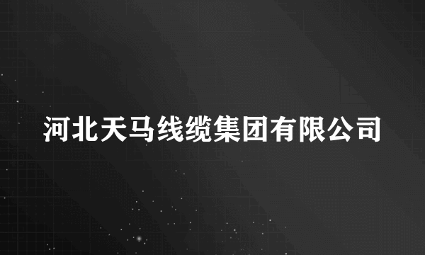 河北天马线缆集团有限公司