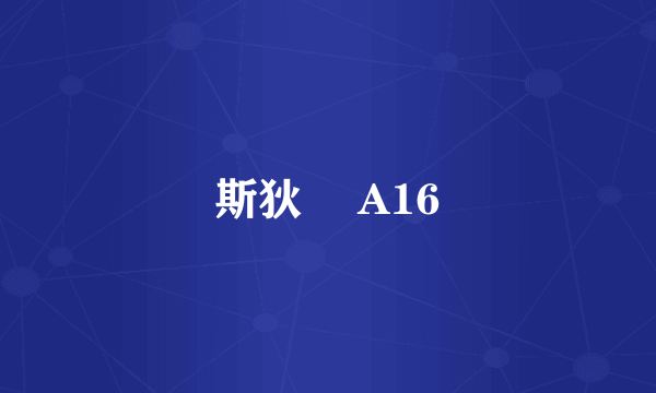 斯狄渢 A16