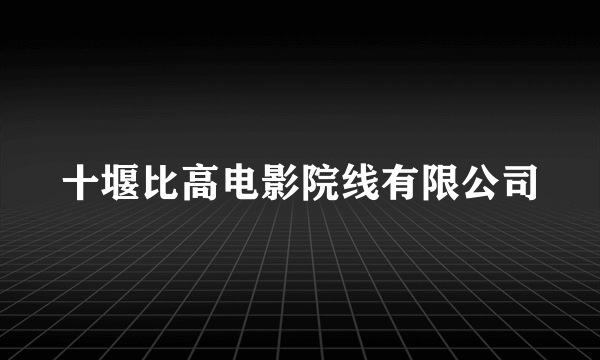 十堰比高电影院线有限公司