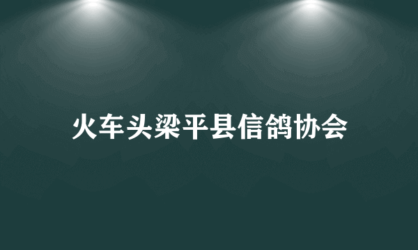 火车头梁平县信鸽协会