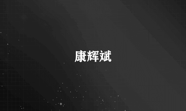 康辉斌