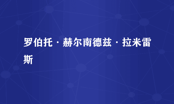 罗伯托·赫尔南德兹·拉米雷斯