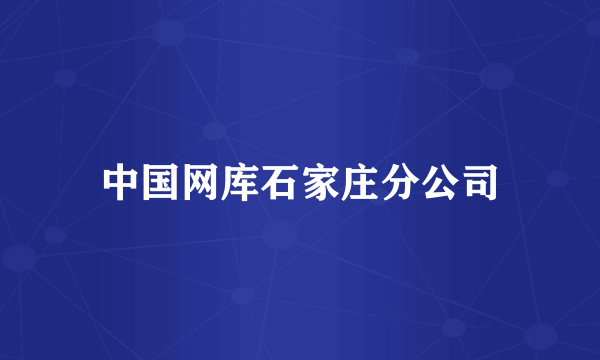 中国网库石家庄分公司