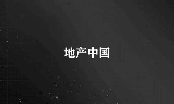 地产中国