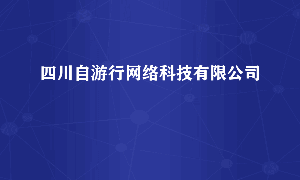 四川自游行网络科技有限公司