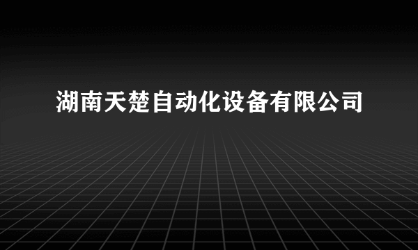 湖南天楚自动化设备有限公司