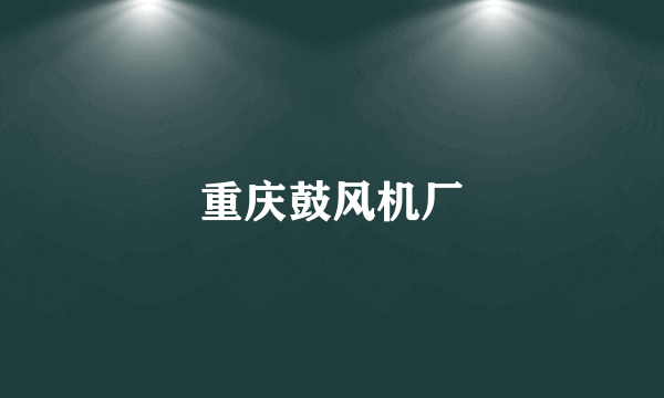 重庆鼓风机厂