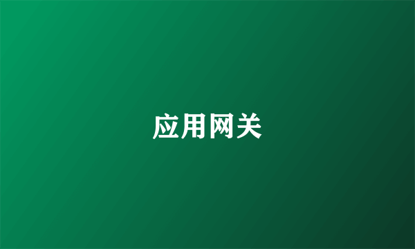 应用网关