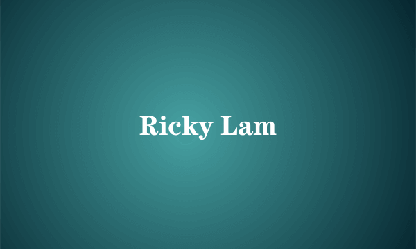 Ricky Lam