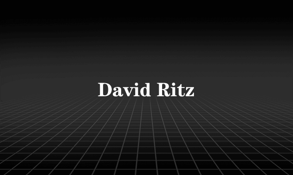 David Ritz