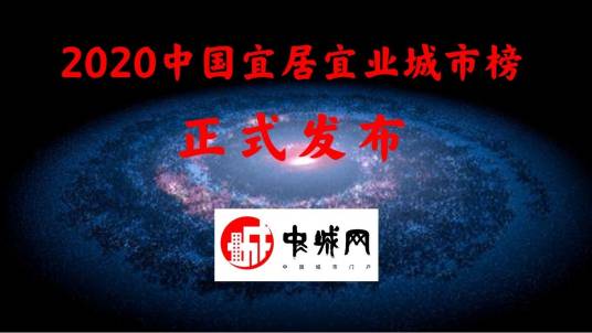 2020中国宜居宜业城市榜