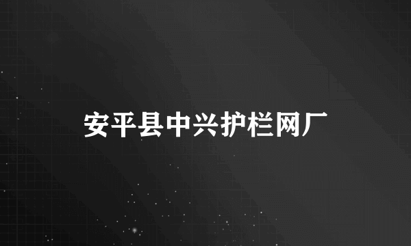 安平县中兴护栏网厂