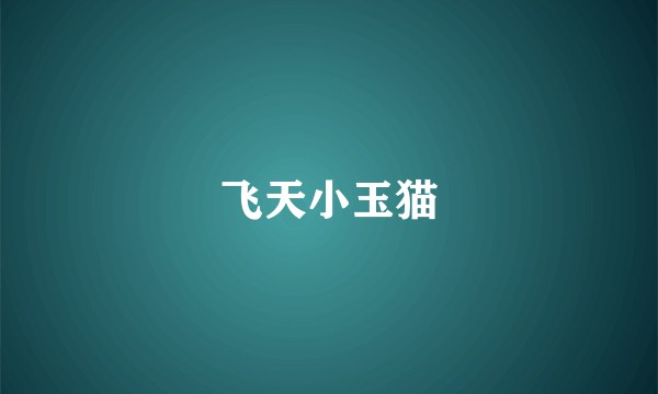 飞天小玉猫