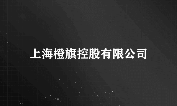 上海橙旗控股有限公司