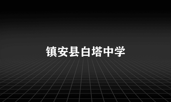 镇安县白塔中学