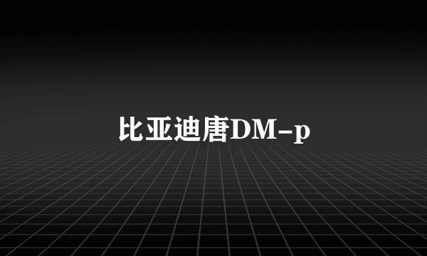 比亚迪唐DM-p