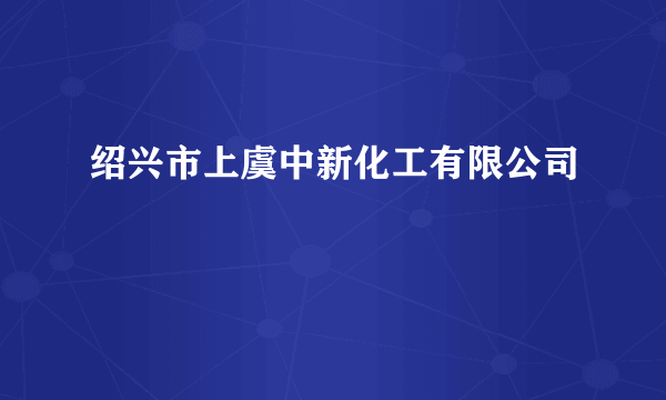 绍兴市上虞中新化工有限公司