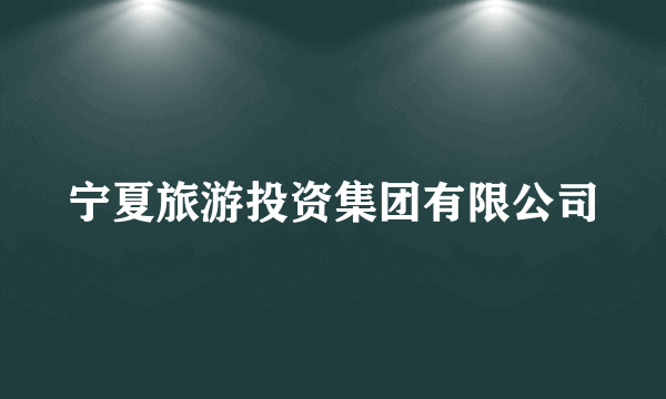 宁夏旅游投资集团有限公司