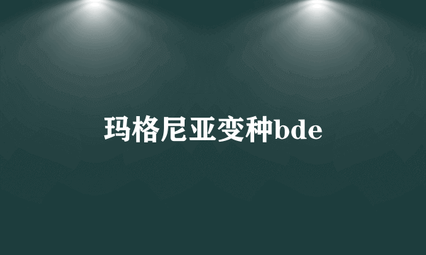 玛格尼亚变种bde