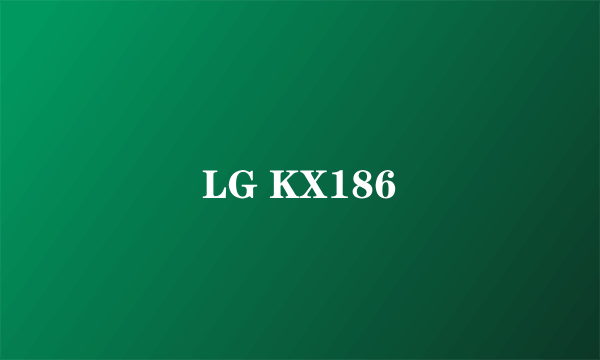 LG KX186