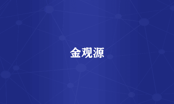 金观源