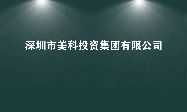深圳市美科投资集团有限公司