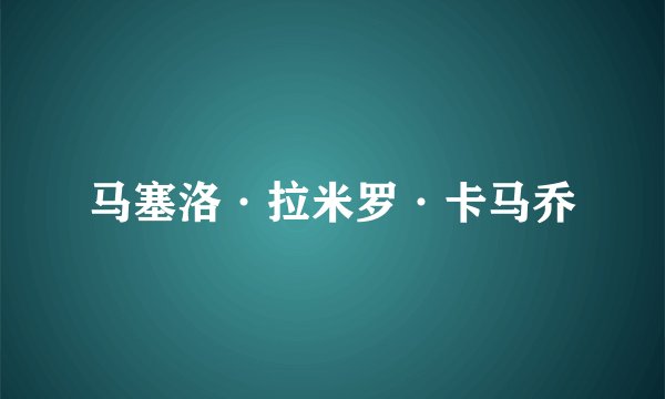 马塞洛·拉米罗·卡马乔