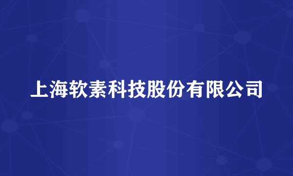 上海软素科技股份有限公司