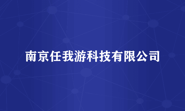 南京任我游科技有限公司