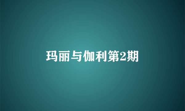 玛丽与伽利第2期