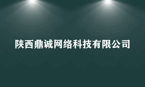 陕西鼎诚网络科技有限公司