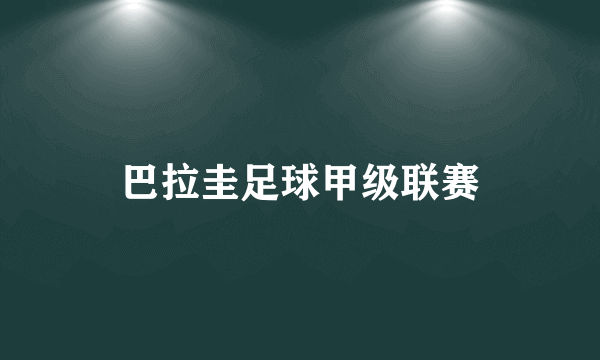 巴拉圭足球甲级联赛