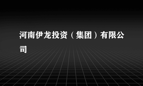 河南伊龙投资（集团）有限公司