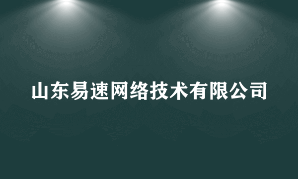 山东易速网络技术有限公司